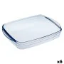 Rectangular Mould Ô Cuisine Ocuisine Vidrio Transparent Glass 23 x 15 x 5 cm Rectangular (6 Units) by Ô Cuisine, Cake and spo...