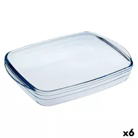 Rectangular Mould Ô Cuisine Ocuisine Vidrio Transparent Glass 28 x 20 x 5 cm Rectangular (6 Units) by Ô Cuisine, Cake and spo...