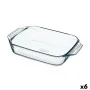 Fuente para Horno Pyrex Irresistible Transparente Vidrio Rectangular 27,5 x 16,9 x 6 cm (6 Unidades) de Pyrex, Bandejas para ...