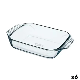 Oven Dish Pyrex Irresistible Transparent Glass Rectangular 31,5 x 19,7 x 6,4 cm (6 Units) by Pyrex, Roasting Pans - Ref: S270...