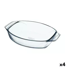 Ofenschüssel Pyrex Irresistible Durchsichtig Glas Oval 39,5 x 27,5 x 7 cm (4 Stück) von Pyrex, Brat- & Schmorpfannen - Ref: S...