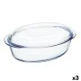 Fuente para Horno Pyrex Classic Vidrio Transparente Vidrio 33 x 20 x 10 cm Con Tapa (3 Unidades) de Pyrex, Bandejas para horn...