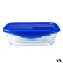 Porta pranzo Ermetico Pyrex Cook & Go Azzurro 1,7 L 24 x 18 cm Vetro (5 Unità) di Pyrex, Conservazione di alimenti - Rif: S27...