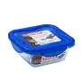 Fiambrera Hermética Pyrex Cook & Go 16,7 x 16,7 x 7 cm Azul 850 ml Vidrio (6 Unidades) de Pyrex, Almacenamiento de alimentos ...