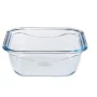 Fiambrera Hermética Pyrex Cook & Go 16,7 x 16,7 x 7 cm Azul 850 ml Vidrio (6 Unidades) de Pyrex, Almacenamiento de alimentos ...