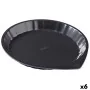 Molde para Tartas Pyrex Magic Negro Metal Plano Redondo Ø 30 cm 6 Unidades de Pyrex, Moldes para quiche y tarta - Ref: S27070...