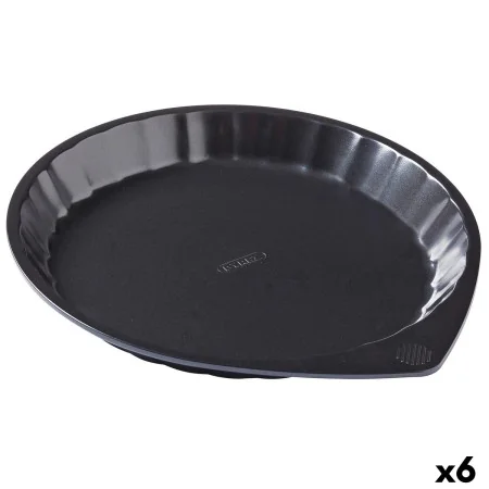 Moule à gâteaux Pyrex Magic Noir Métal Plat Rond Ø 30 cm 6 Unités de Pyrex, Moules pour quiche et tarte - Réf : S2707012, Pri...