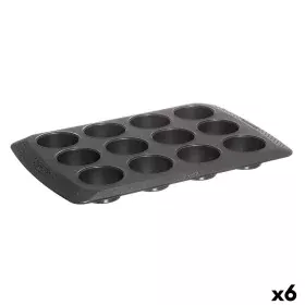 Stampo per Tortini Pyrex Magic Nero 31 x 26 x 4 cm (6 Unità) di Pyrex, Teglie per muffin e cupcake - Rif: S2707016, Prezzo: 9...