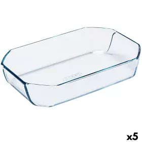 Fuente para Horno Pyrex Inspiration Transparente Vidrio Rectangular 30 x 20 x 6,45 cm (5 Unidades) de Pyrex, Bandejas para ho...