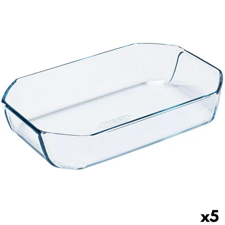 Fuente para Horno Pyrex Inspiration Transparente Vidrio Rectangular 30 x 20 x 6,45 cm (5 Unidades) de Pyrex, Bandejas para ho...