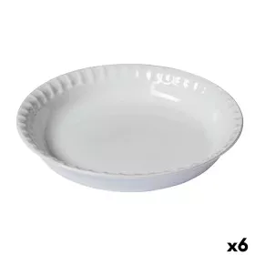 Molde para Tartas Pyrex Supreme Blanco Cerámica Vidrio templado Redondo 25,5 x 25,5 x 4 cm 6 Unidades de Pyrex, Moldes para q...