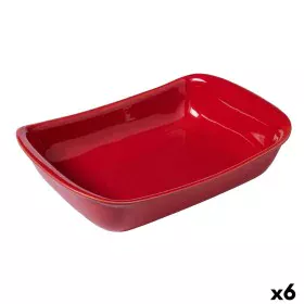 Fuente para Horno Pyrex Supreme Rojo Cerámica Rectangular 30,2 x 20 x 7,4 cm (6 Unidades) de Pyrex, Bandejas para horno - Ref...