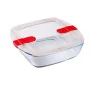 Hermetic Lunch Box Pyrex Cook & Heat 25 x 22 x 7 cm 2,2 L Transparent Glass (4 Units) by Pyrex, Food storage - Ref: S2707057,...