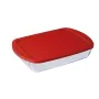 Portapranzo Rettangolare con Coperchio Ô Cuisine Cook&store Ocu Trasparente Vetro Silicone 4,5 L (4 Unità) di Ô Cuisine, Cons...