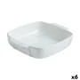 Travessa para o Forno Pyrex Signature Branco Cerâmica Quadrado 29 x 24 x 7 cm (6 Unidades) de Pyrex, Tabuleiros de forno - Re...