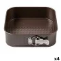 Molde Desmontable Pyrex Asimetria Cuadrado Negro Metal (4 Unidades) de Pyrex, Moldes para tartas y bizcochos - Ref: S2707100,...