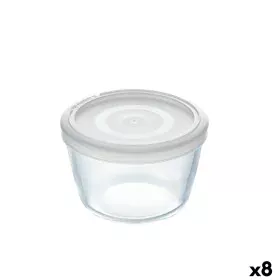 Round Lunch Box with Lid Pyrex Cook&freeze 600 ml 12 x 12 x 9 cm Transparent Glass Silicone (8 Units) by Pyrex, Food storage ...