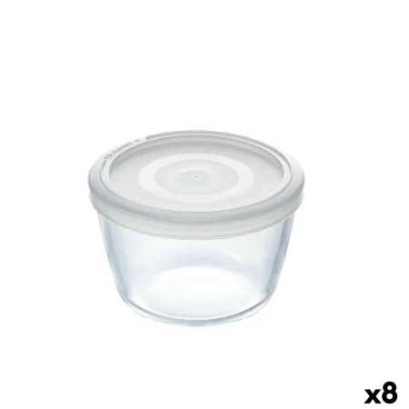 Lancheira Redonda com Tampa Pyrex Cook&freeze 600 ml 12 x 12 x 9 cm Transparente Vidro Silicone (8 Unidades) de Pyrex, Armaze...