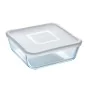 Panier-repas carré avec couvercle Pyrex Cook & Freeze 2 L 19 x 19 cm Transparent Silicone verre (4 Unités) de Pyrex, Stockage...