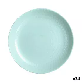 Flat plate Luminarc Pampille Turquoise Glass (25 cm) (24 Units) by Luminarc, Plates and dishes - Ref: S2707298, Price: 50,65 ...