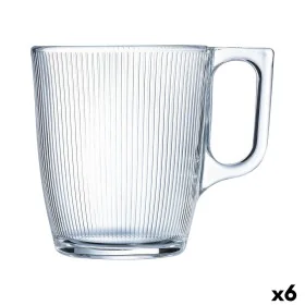 Cup Luminarc Stripy Breakfast Transparent Glass (250 ml) (6 Units) by Luminarc, Cups - Ref: S2707380, Price: 12,60 €, Discoun...