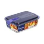 Fiambrera Hermética Luminarc Easy Box Azul Vidrio (6 Unidades) (1,22 L) de Luminarc, Almacenamiento de alimentos - Ref: S2707...