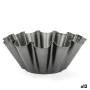 Flan Mould Quid Sweet Grey Black Metal 23 x 9 cm (12 Units) by Quid, Cake and sponge moulds - Ref: S2707545, Price: 33,58 €, ...