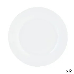 Flat Plate Quid Basic White Ceramic 23 cm (12 Units) by Quid, Plates and dishes - Ref: S2707594, Price: 32,52 €, Discount: %