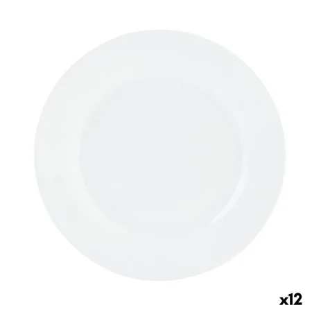 Flat Plate Quid Basic White Ceramic 23 cm (12 Units) by Quid, Plates and dishes - Ref: S2707594, Price: 27,20 €, Discount: %