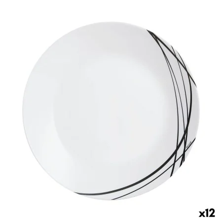 Assiette plate Arcopal Domitille Negro Bicolore verre 25 cm (12 Unités) de Arcopal, Plats et plateaux - Réf : S2707688, Prix ...