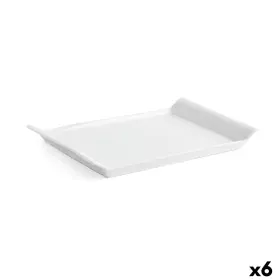 Vassoio per aperitivi Quid Gastro Fresh 26 x 18 cm Ceramica Bianco (6 Unità) di Quid, Piatti e teglie - Rif: S2707694, Prezzo...