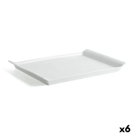 Fuente de Cocina Quid Gastro Fresh Rectangular Cerámica Blanco (36 x 25 cm) (6 Unidades) de Quid, Platos y fuentes - Ref: S27...