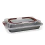 Stampo da Forno Quid Sweet Grey Nero Metallo 36 x 23 x 4,5 cm Con coperchio (4 Unità) di Quid, Teglie per pane - Rif: S270771...