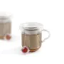 Cup with Tea Filter Quid Serenia Transparent Glass Stainless steel 350 ml (12 Units) by Quid, Cups - Ref: S2707734, Price: 12...