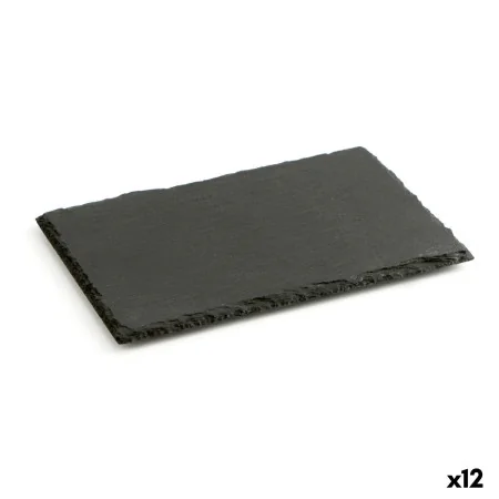 Vassoio di Ceramica Effetto Lavagna Quid Gastro Fun Nero (20 x 13 cm) (12 Unità) di Quid, Piatti e teglie - Rif: S2707865, Pr...