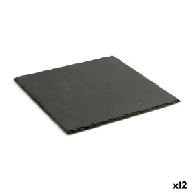 Vassoio di Ceramica Effetto Lavagna Quid Gastro Fun Nero (25 x 25 cm) (12 Unità) di Quid, Piatti e teglie - Rif: S2707867, Pr...