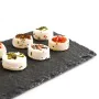 Plateau en Céramique Effet Ardoise Quid Gastro Fun Noir (25 x 25 cm) (12 Unités) de Quid, Plats et plateaux - Réf : S2707867,...