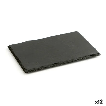 Vassoio di Ceramica Effetto Lavagna Quid Gastro Fun Nero 30 x 20 cm (12 Unità) di Quid, Piatti e teglie - Rif: S2707870, Prez...