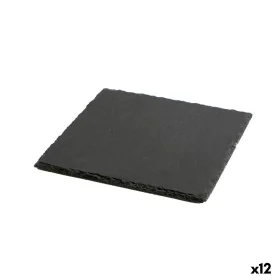 Schiefer-Effekt Keramikschale Quid Gastro Fresh Schwarz (20 x 20 cm) (12 Stück) von Quid, Teller und Schüsseln - Ref: S270787...