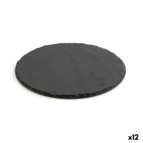 Slate Effect Ceramic Tray Quid Select Circular Black (12 Units) by Quid, Plates and dishes - Ref: S2707874, Price: 30,88 €, D...