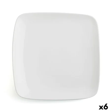 Flat plate Ariane Vital Squared Ceramic White (30 x 22 cm) (6 Units) by Ariane, Plates and dishes - Ref: S2707927, Price: 52,...