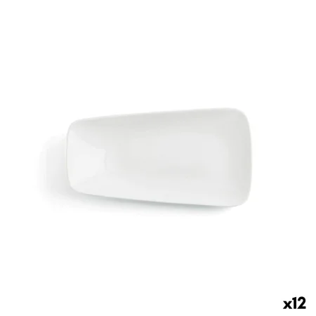 Assiette plate Ariane Vital Rectangulaire Céramique Blanc (24 x 13 cm) (12 Unités) de Ariane, Plats et plateaux - Réf : S2707...