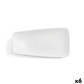 Piatto da pranzo Ariane Vital Rectangular Rettangolare Bianco Ceramica 29 x 15,5 cm (6 Unità) di Ariane, Piatti e teglie - Ri...