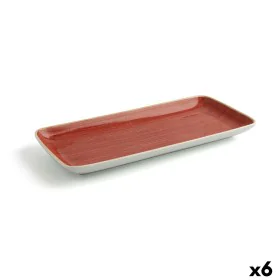 Fuente de Cocina Ariane Terra Rectangular Cerámica Rojo (36 x 16,5 cm) (6 Unidades) de Ariane, Platos y fuentes - Ref: S27079...