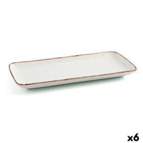 Teglia da Cucina Ariane Terra Rettangolare Ceramica Beige (36 x 16,5 cm) (6 Unità) di Ariane, Piatti e teglie - Rif: S2707968...