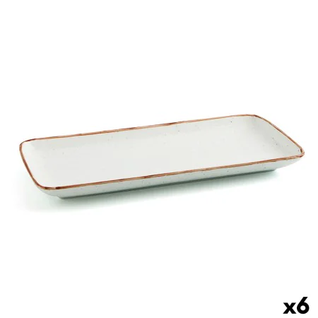 Serving Platter Ariane Terra Rectangular Ceramic Beige (36 x 16,5 cm) (6 Units) by Ariane, Plates and dishes - Ref: S2707968,...