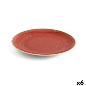 Flat plate Ariane Terra Ceramic Red (24 cm) (6 Units) by Ariane, Plates and dishes - Ref: S2707975, Price: 42,79 €, Discount: %