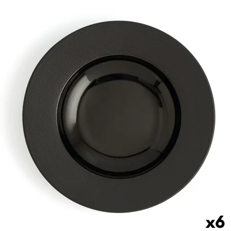 Assiette creuse Ariane Antracita Noir Céramique Ø 26 cm (6 Unités) de Ariane, Plats et plateaux - Réf : S2708010, Prix : 45,3...