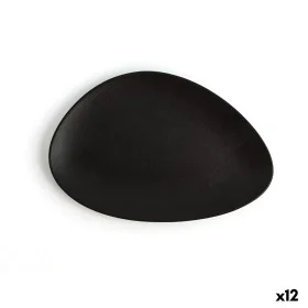 Piatto da pranzo Ariane Antracita Triangolare Nero Ceramica Ø 21 cm (12 Unità) di Ariane, Piatti e teglie - Rif: S2708012, Pr...