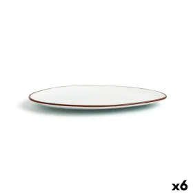 Flat plate Ariane Terra Triangular Ceramic Beige (Ø 29 cm) (6 Units) by Ariane, Plates and dishes - Ref: S2708018, Price: 91,...